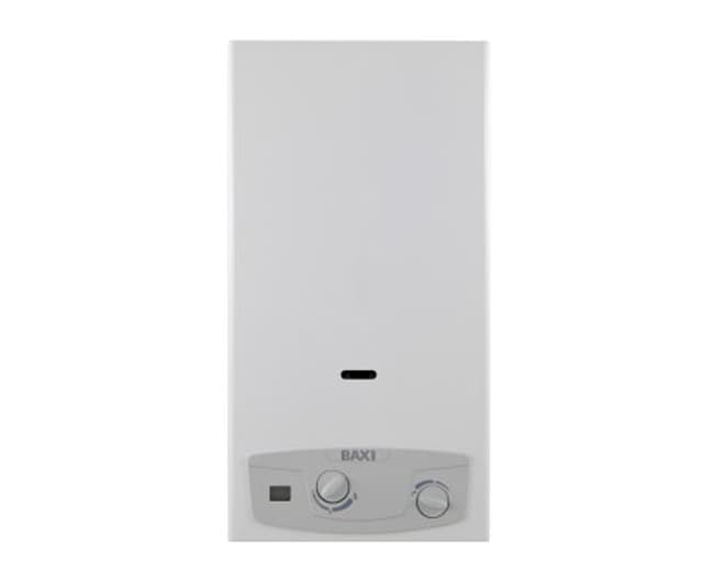 Scaldabagno a Gas Tiraggio Naturale Acquaproject Blue Lt 11 Met 19,4 BAXI - 2