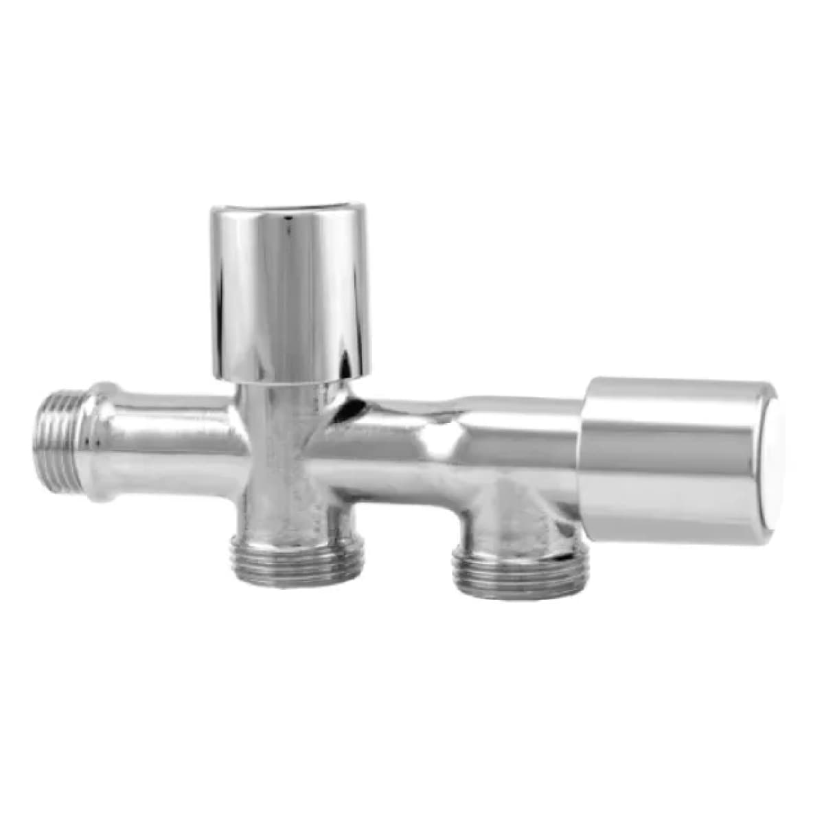 Rubinetto Mignon a Vitone per Lavatrice Lavastoviglie Ottone Cromato ½ ITAP - 2