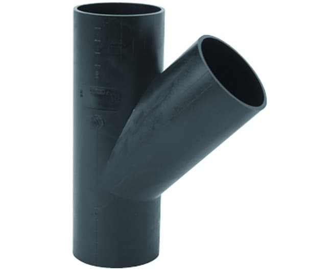 Braga Raccordo Scarico 45 ° Semplice PE Ø 125 PN4 Wavin Italia - 2