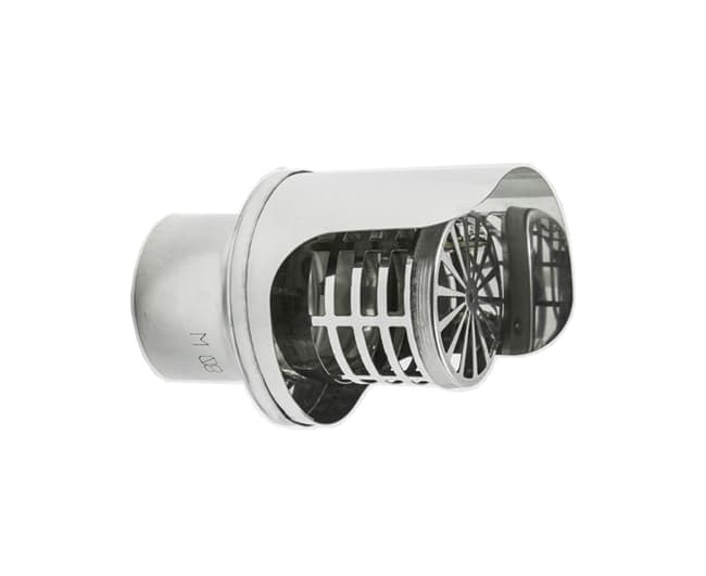 Terminale Pellet INOX AISI 304 Ø 80 Europrofil - 2