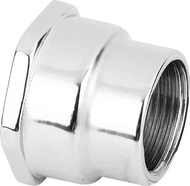 Raccordo Diritto Ridotto Doppia Femmina Ottone Cromato Tiemme Raccorderie - 2