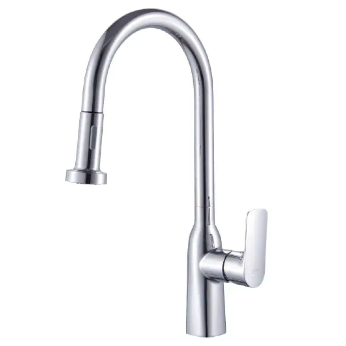 Rubinetto Miscelatore Monocomando per Lavello con Doccetta Estraibile Mizar - 2