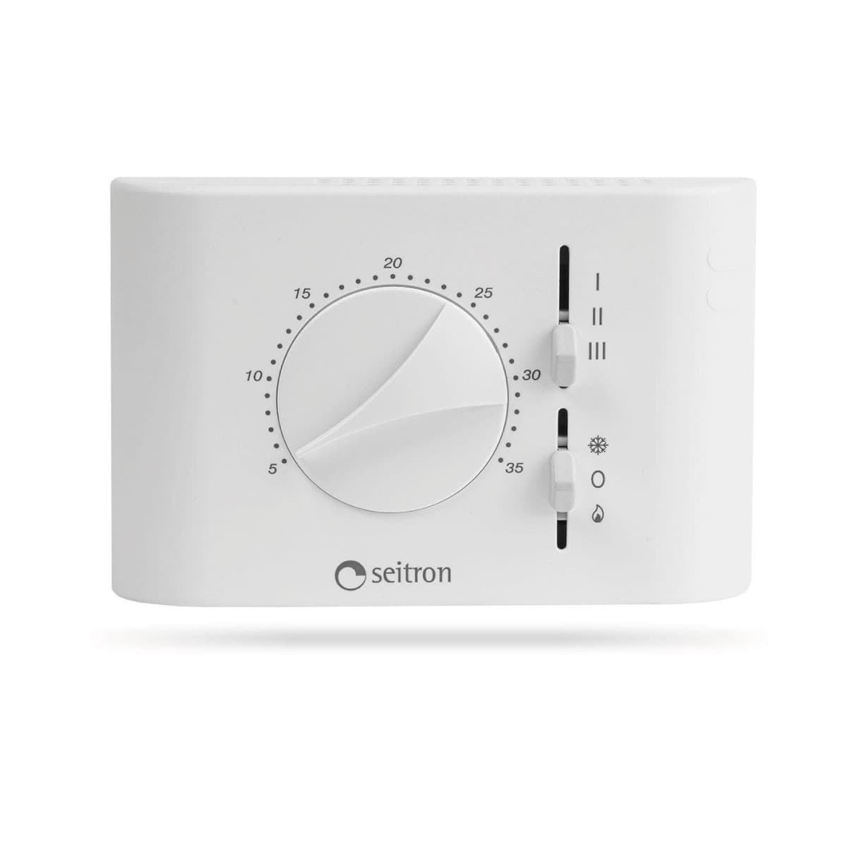 Termostato per Ventilconvettore Estate Inverno Diamond Dimensioni Seitron - 2