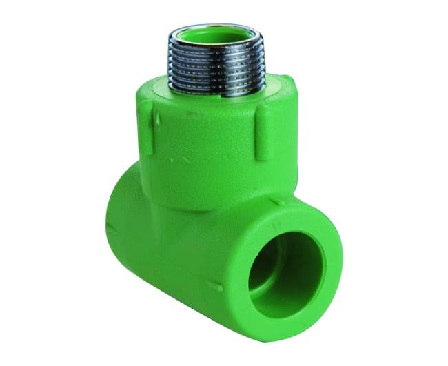 Raccordo a Tee Filettato Maschio Polipropilene Ø 20 x ½ Wavin Italia - 2