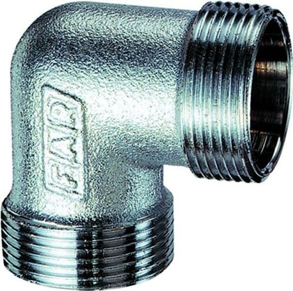 Raccordo Curvo Intermedio Ottone Cromato 18 x 18 C Kit Far Rubinetterie - 2