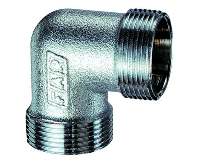 Raccordo Curvo Intermedio Ottone Cromato 18 x 18 C Kit Far Rubinetterie - 2