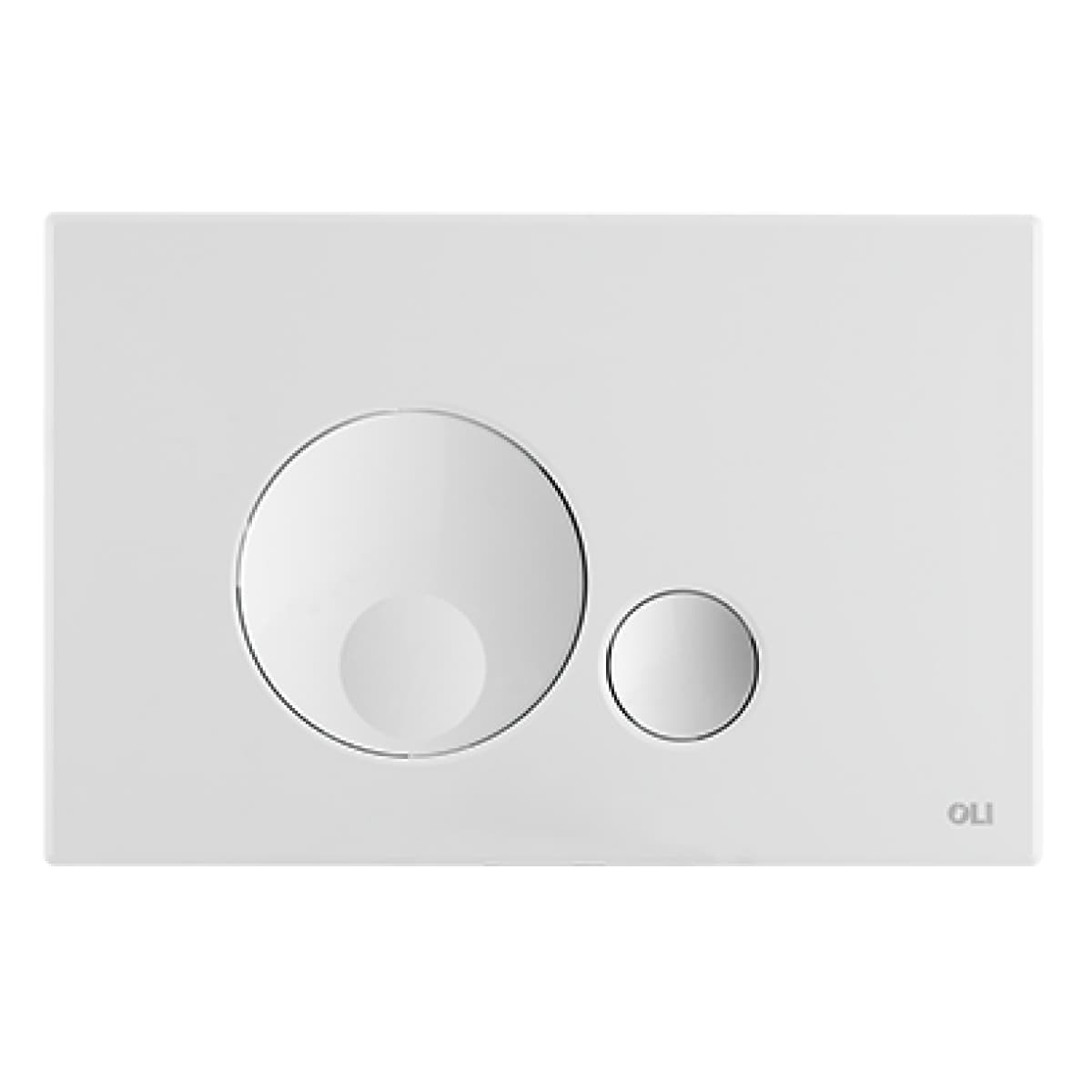 Placca 2 Tasti Modello Globe Bianca Oliver International - 2