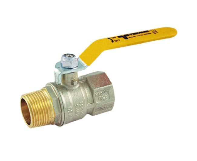 Valvola Arresto a Sfera in Ottone con Leva per Gas Tiemme 2381G073 4 - 2