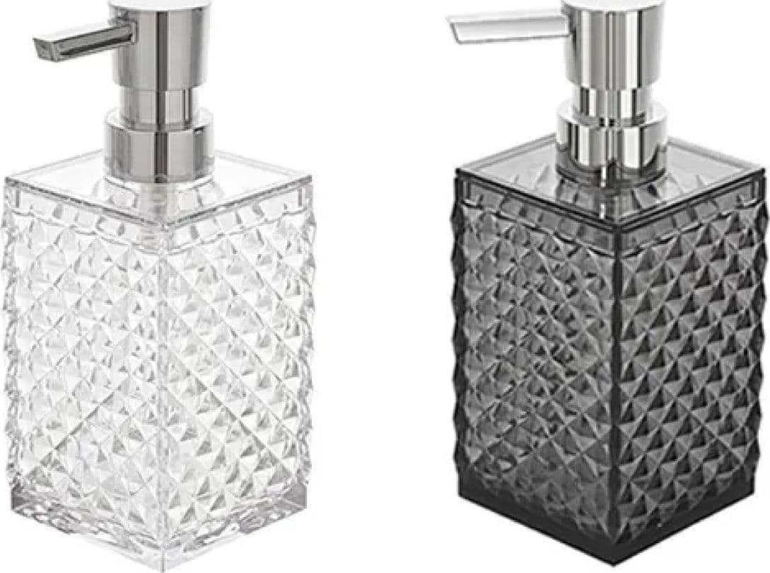 Dosasapone in Plastica Milano Dim. CM(LXPXH):6,4 x 6,4 x 16 Trasparente - 2
