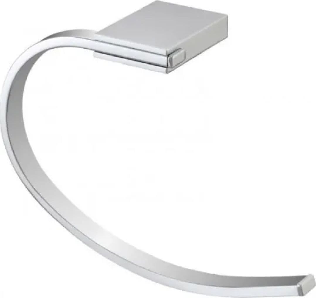Portasalviette ad Anello in Acciaio Cromato Futura Dim. Cm (LXP):12 x BRAND - 2