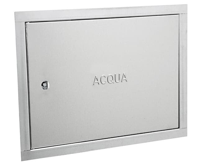 Sportello zincato per contatore acqua  L= 400 mm  h= 300 mm  p= 20 mm acqua  Geferplast - 2