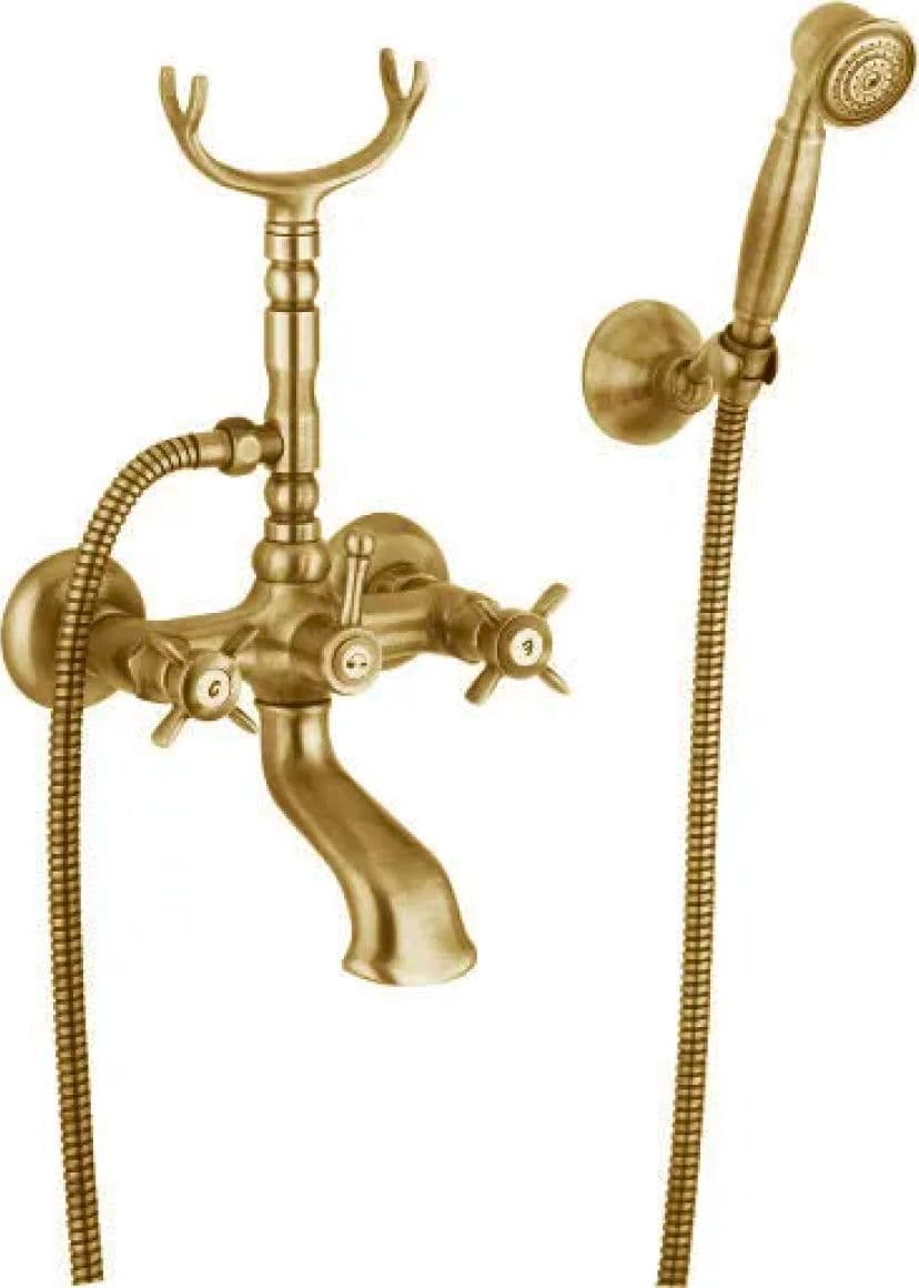 Gruppo Vasca Esterno con Doccia Orientes Bronzato Rubinetterie Eurorama - 2