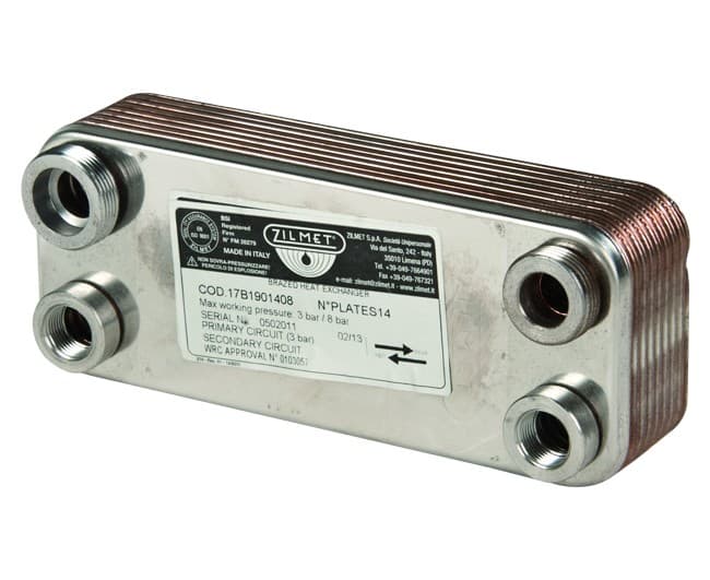 Scambiatore Saldobrasato per Caldaia Murale Piastre 14 ZILMET 17B1901408 - 2