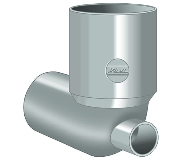 Curva Scarico WC con Attacco Frontale Ø 100 x 40 NICOLL - 2