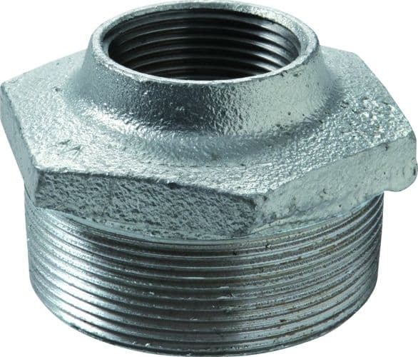 Raccordo Ridotto Maschio Femmina in Ghisa Malleabile Zincato 4 PO2414*2ZC - 2