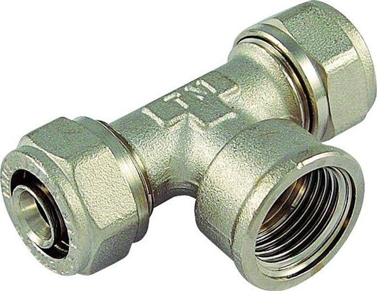 Raccordo Tee Femmina per Tubo Multistrato al Cobrapex 3/4 Tiemme - 2