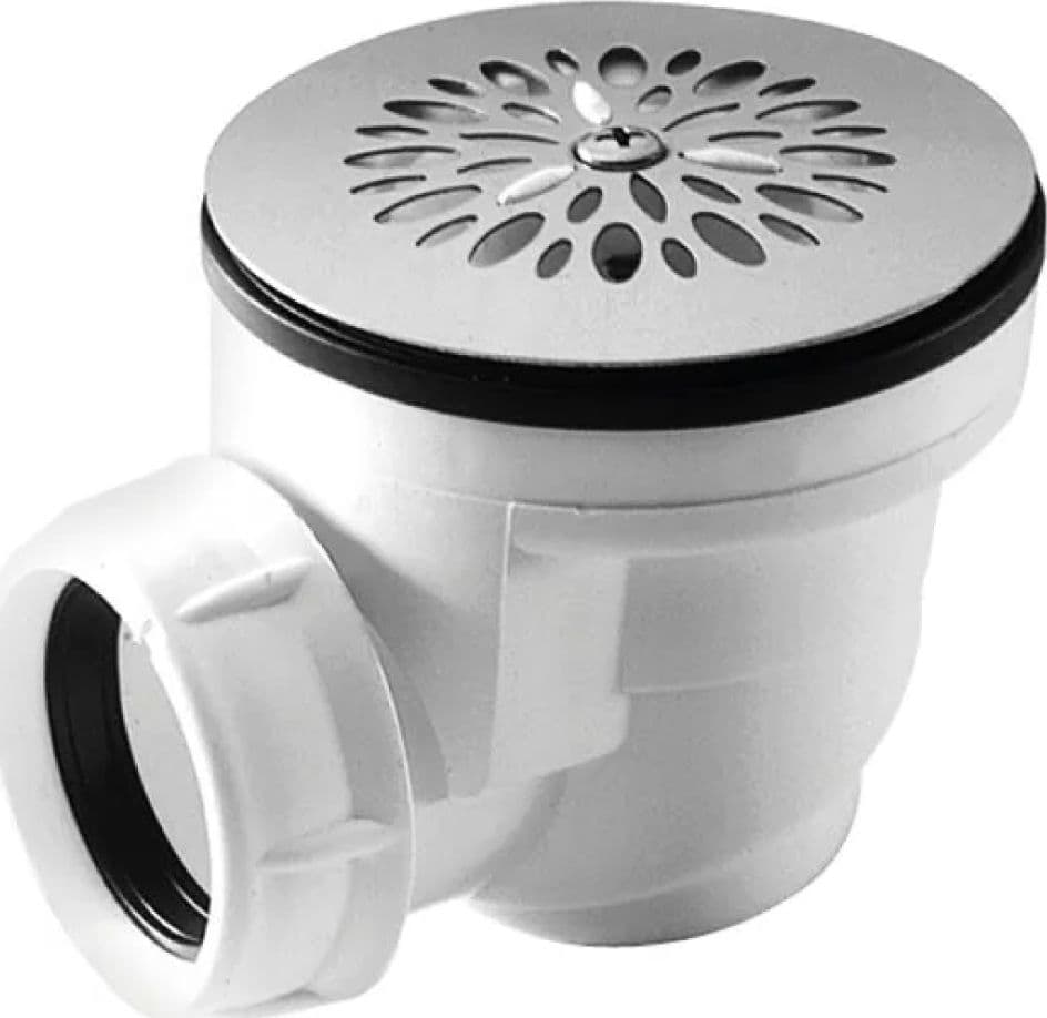 Piletta Sifonata in ABS con Griglia INOX per Piatto Doccia 11/2 Usc.Ø - 2