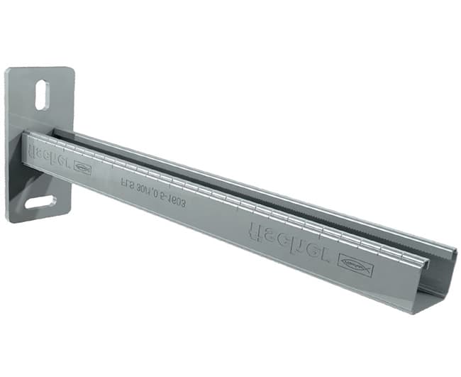 Mensola a Sbalzo in Acciaio Zincato L 450 mm Profilo 31 30 Fischer Italia - 2