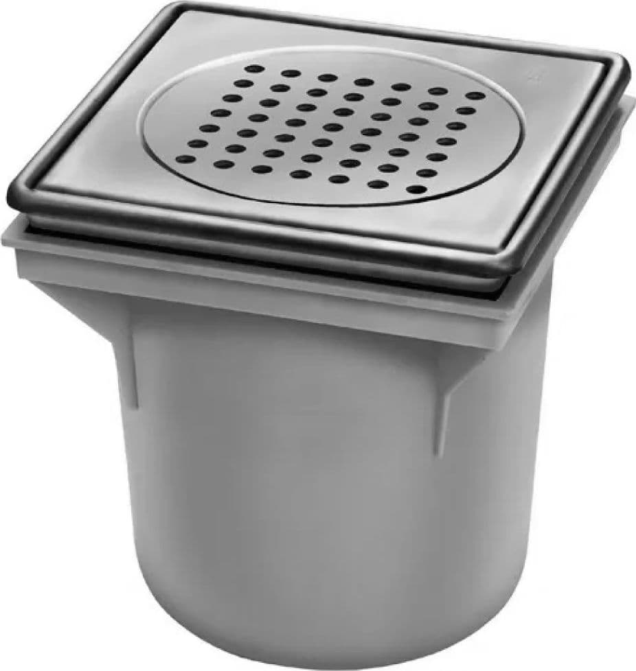Piletta in ABS con Griglia in Acciaio INOX 316 200 x 200 mm Gebo Italia - 2