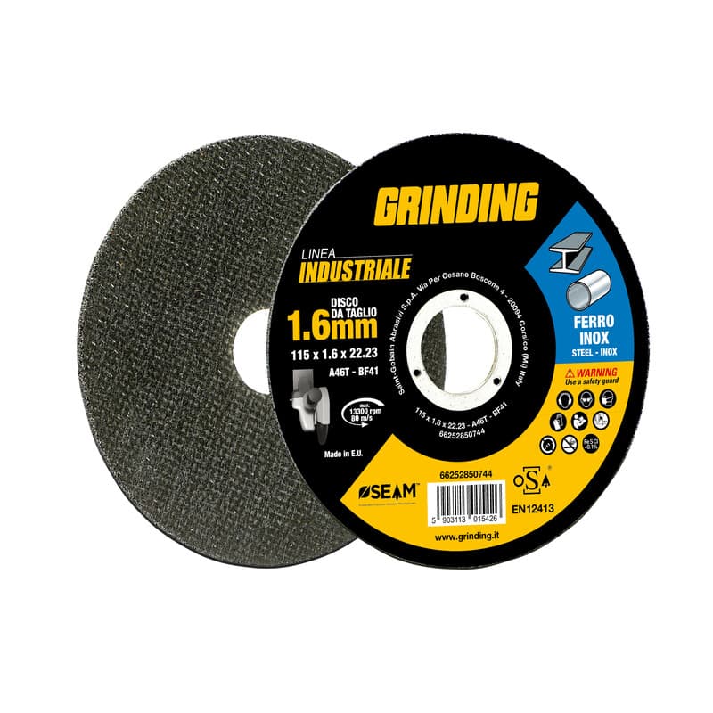 Grinding Industriale Disco Ferro Piano 125 x 1,0 10 Pezzi - 2