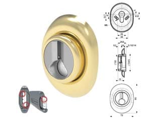 Defender Magnetico ad Altezza Fissa Ottone 72 MMX90 Altezza Fissa 10 mm - 2
