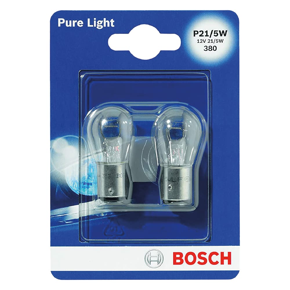 Lampadina per Faro Posteriore P21W Bosch 12 v 21 w 2 Pezzi - 2