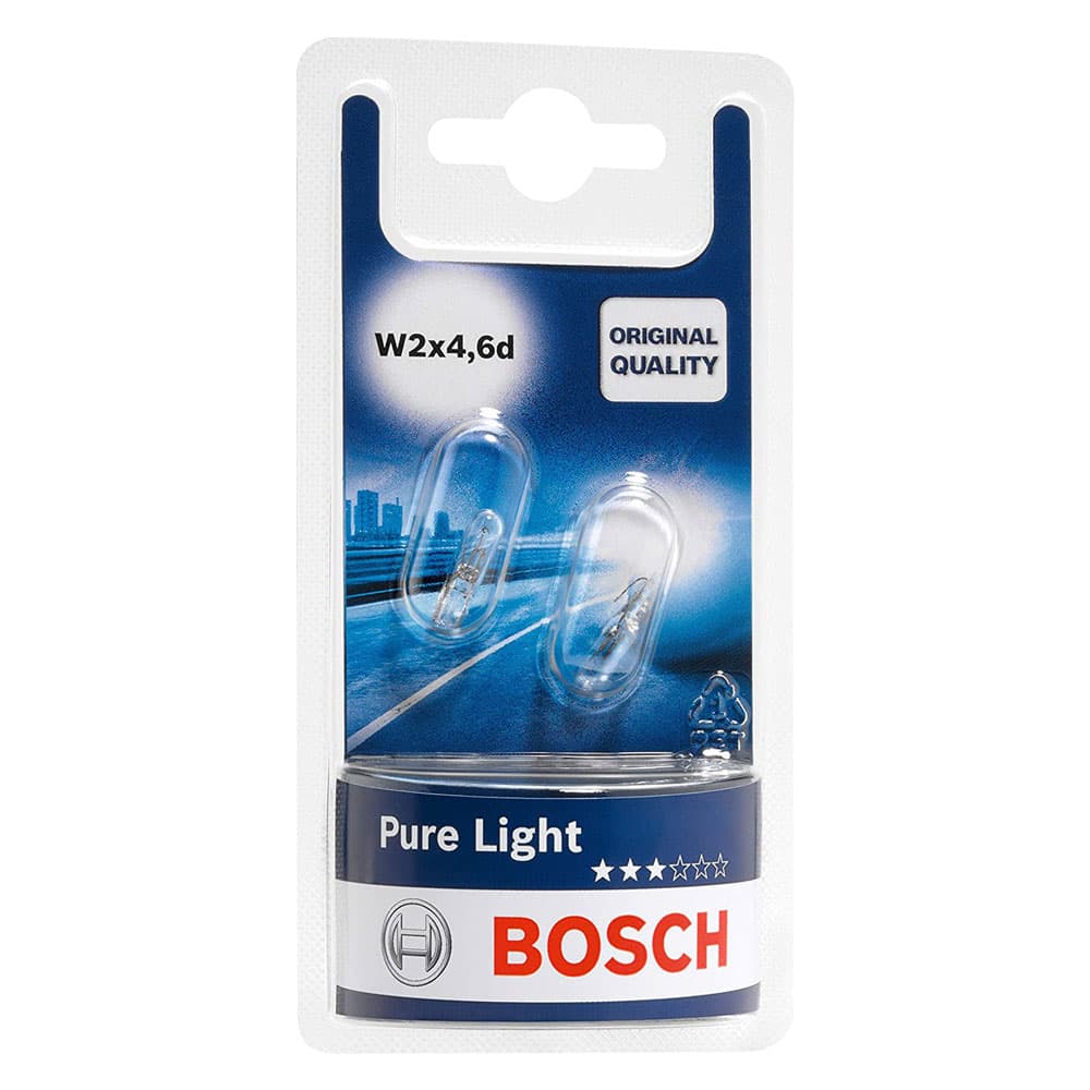 Lampadina per Cruscotto Auto W1 Bosch 12 v 2 w 2 Pezzi - 2