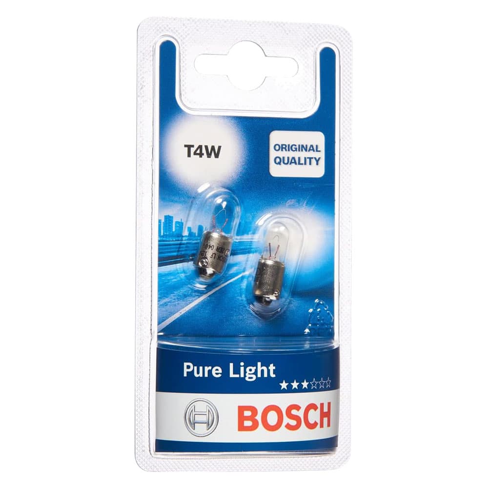 Lampadina per Luci Direzione e Posizione T4W Bosch 12 v 4 w Attacco 2 Pezzi - 2