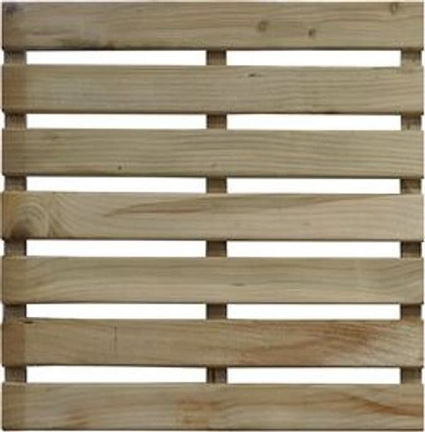 Pedana in Pino Impregnato 50 x 50 cm 7 Listelli – Idroweb