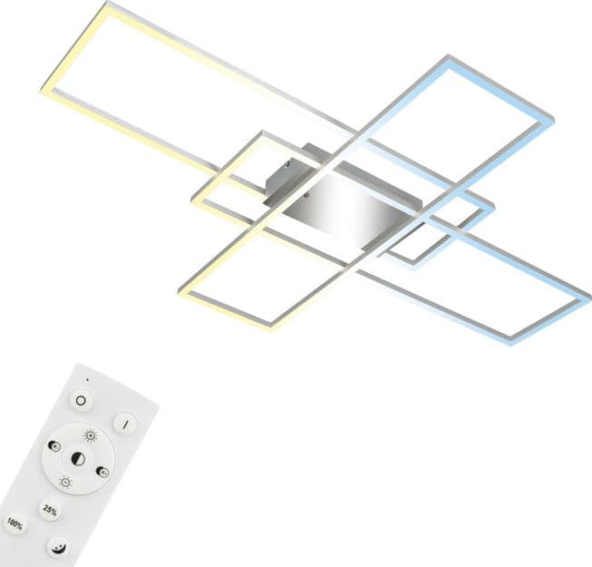 Plafoniera LED Frame 48 W Cct Cm 99 x 70 Alluminio – Idroweb