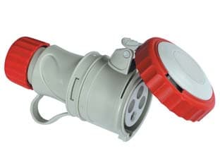 Presa Industriale Volante Argo Rossa 3P+N+T Cee IP67 32A Rosso 5 Pezzi - 2