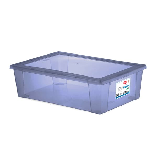 Contenitore Multiuso L 30 cm 59 x 39X17 H Colore Azzurro Stefanplast - 2