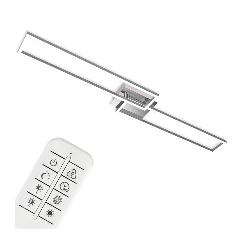 Plafoniera LED Frame 37 W Cct Cm 75 x 47 Alluminio - 2