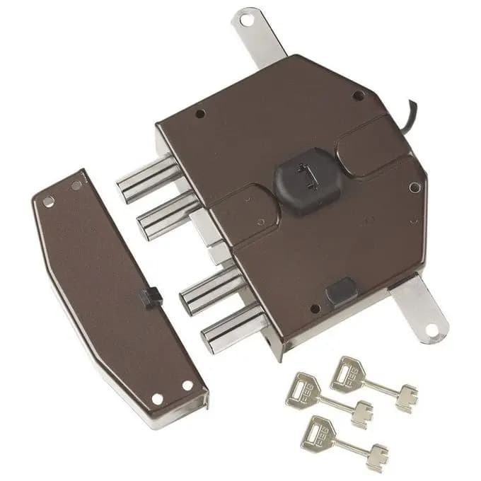 Elettroserratura Triplice Applicare a Pompa Segreta 6823 65 mm Cod 381109 - 2