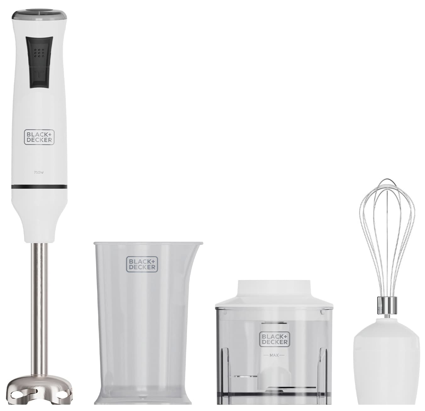 Frullatore ad Immersione BXHBA750E 750 W con Accessori Black+Decker - 2