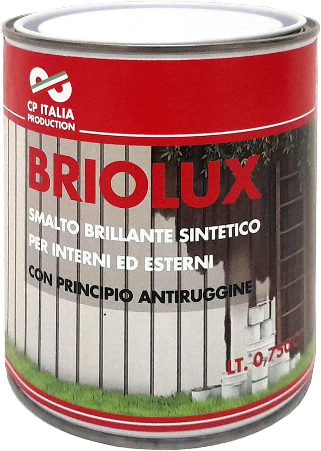 Smalto Briolux 375ML Rosso Ossido 6 Pezzi - 2