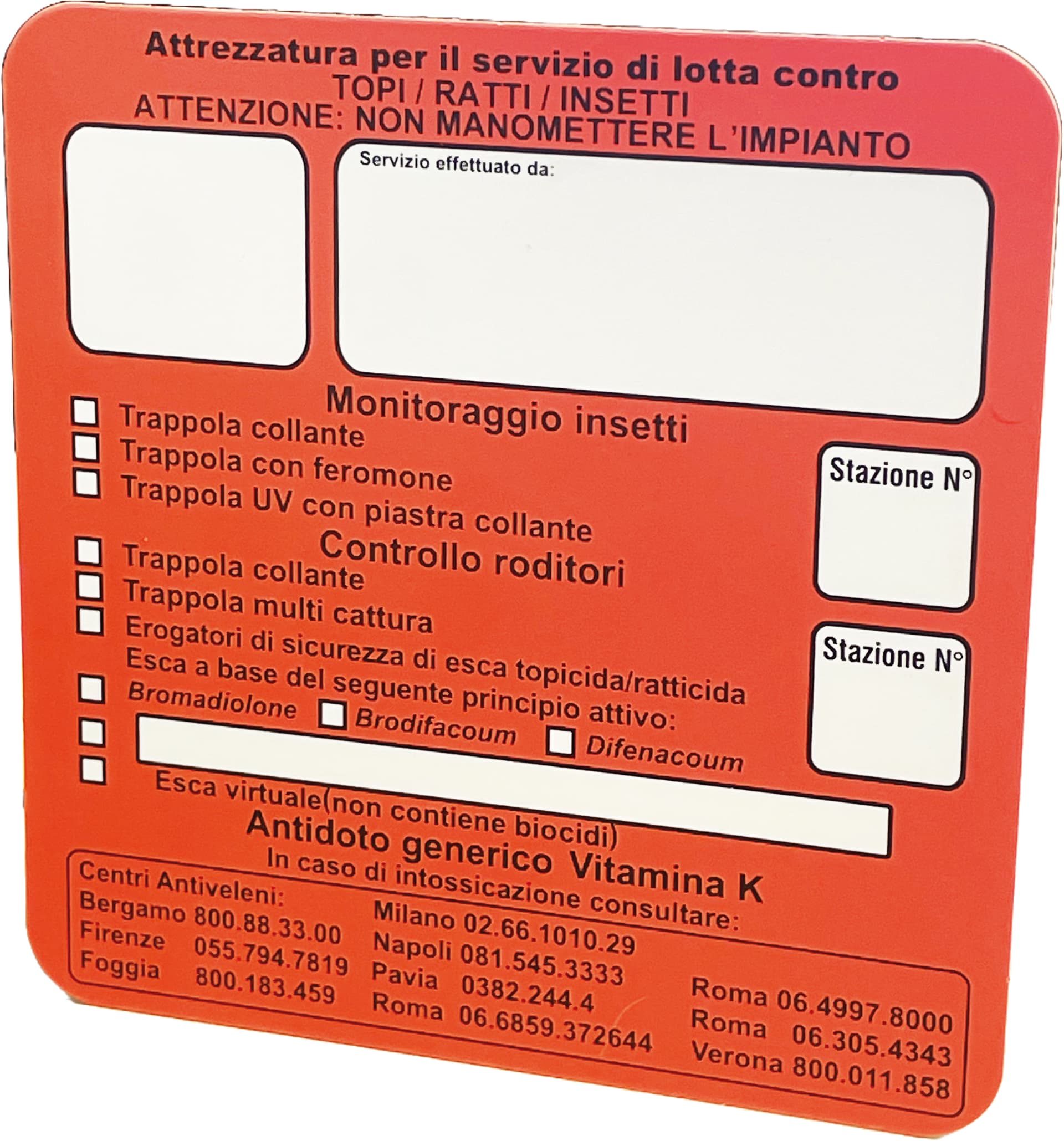 Cartello Indicatore per Portaesca Topicida - 2