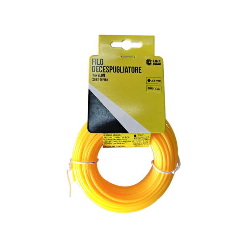 Filo Decespugliatore Tondo Yellow R MM2.4 x 15MT - 2
