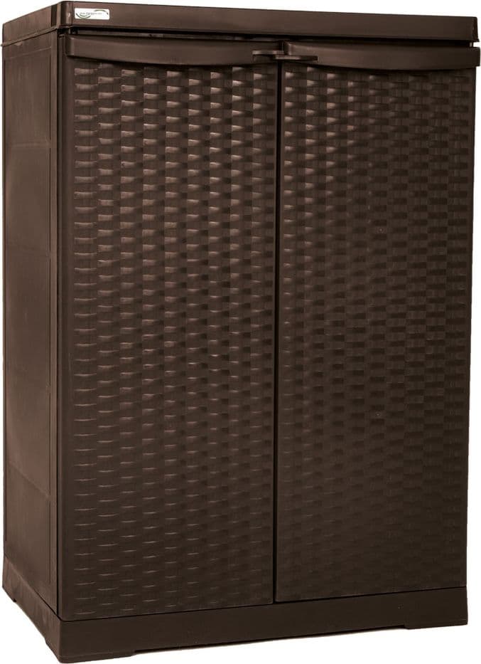 Armadio Basso cm l 65x P 45x H 91 Trioplast Rattan Wenge