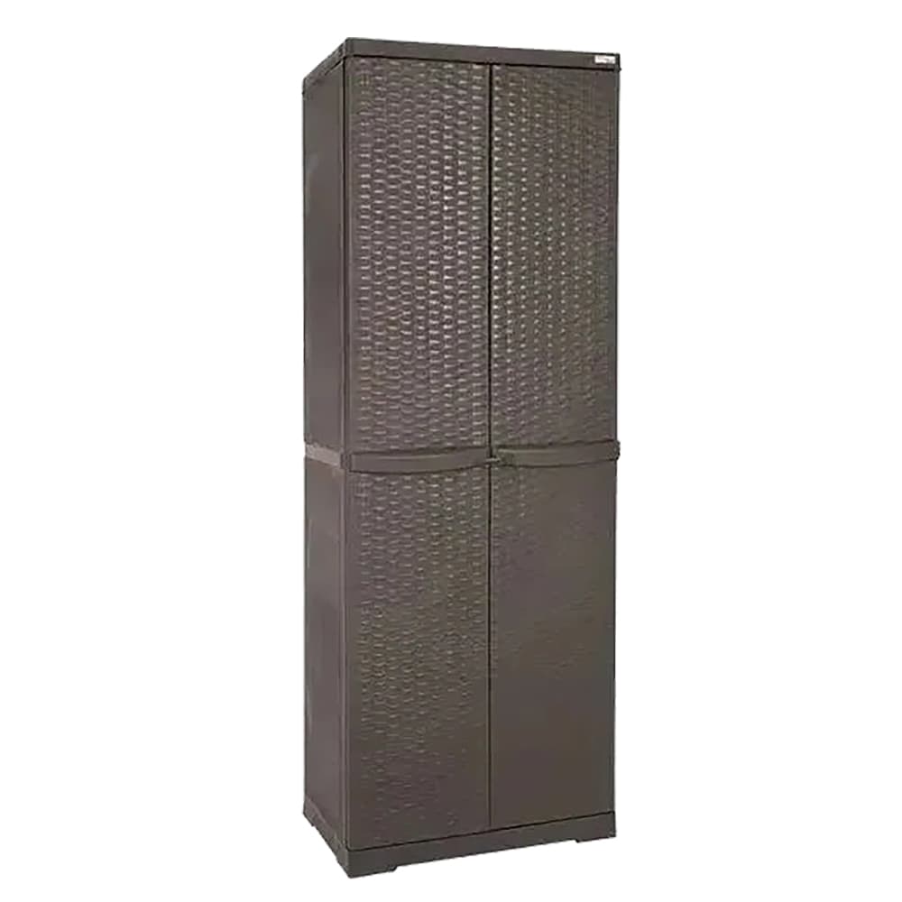 Armadio Portascope cm l 65X P 45X H 178 Trioplast Rattan Wenge - 2