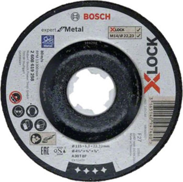Bosch a Disco per Sbavare Xlock Ø 115 x 6 mm Bosch 10 Pezzi - 2