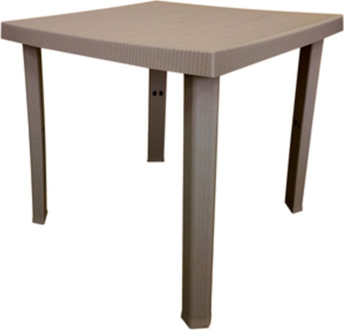Tavolo Resina Figaro 80 x 80XH72 Cm Tortora - 2