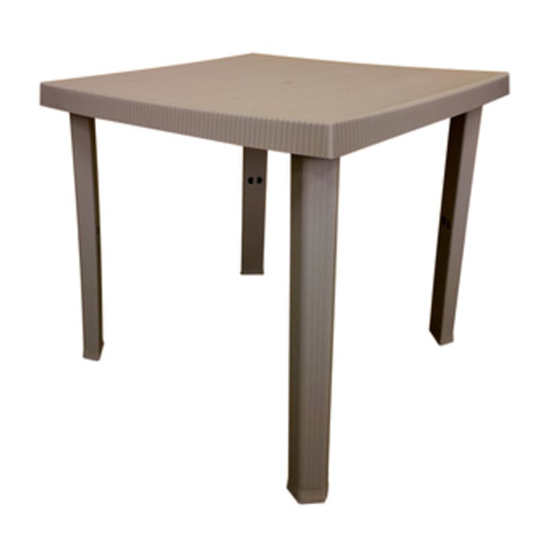 Tavolo Resina Figaro 80 x 80XH72 Cm Tortora - 2