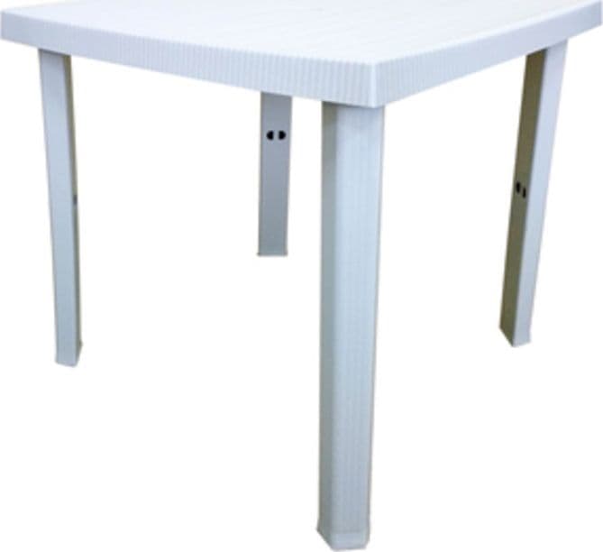 Tavolo Resina Figaro 80 x 80XH72 Cm Bianco - 2