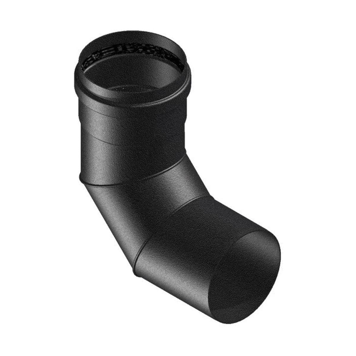 Curva 90 ° Smaltata Nero Opaco per Stufe a Pellet Ø 80 COV - 2
