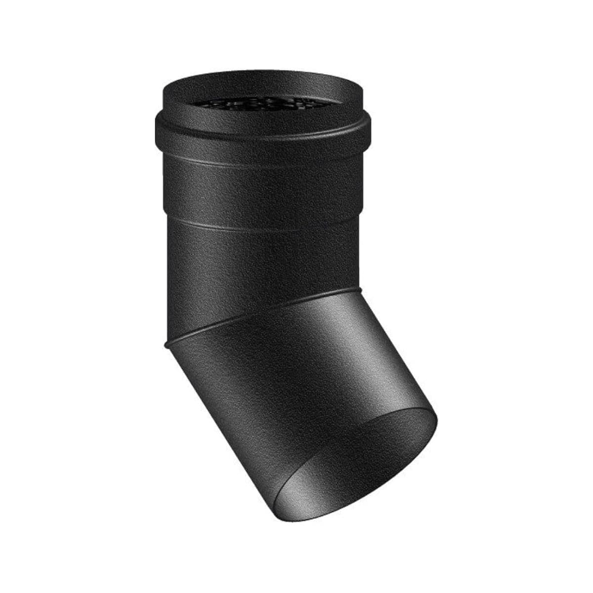 Curva 45 ° Smaltata Nero Opaco per Stufe a Pellet Ø 80 COV - 2