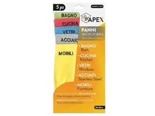 Set 5 Panni Microfibra con Destinazioni D'Uso 38 CMX30 Apex 6 Pezzi - 2