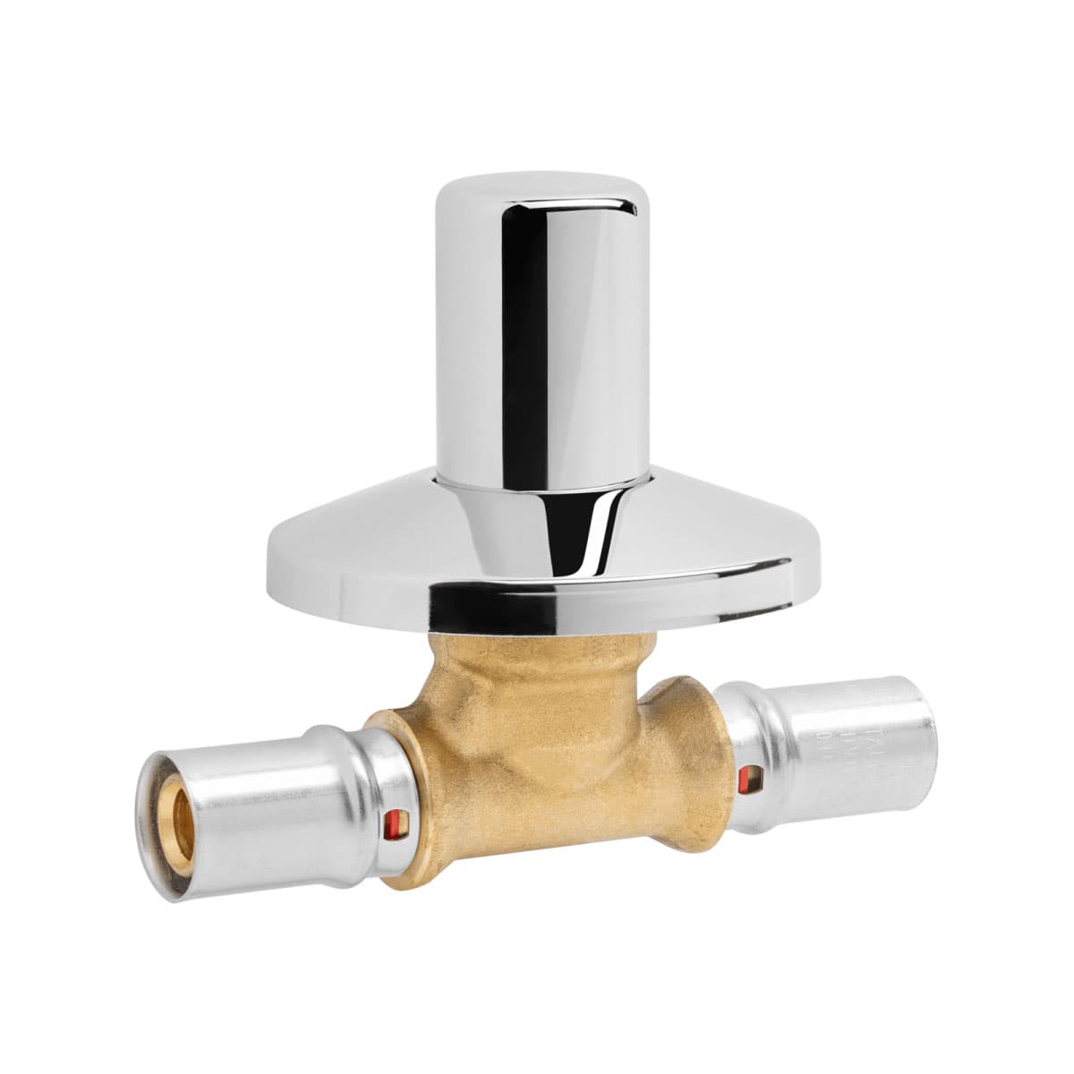 Valvola Sfera da Incasso per Tubo Multistrato Pressare Ø 16 x 16 x 2 APE - 2