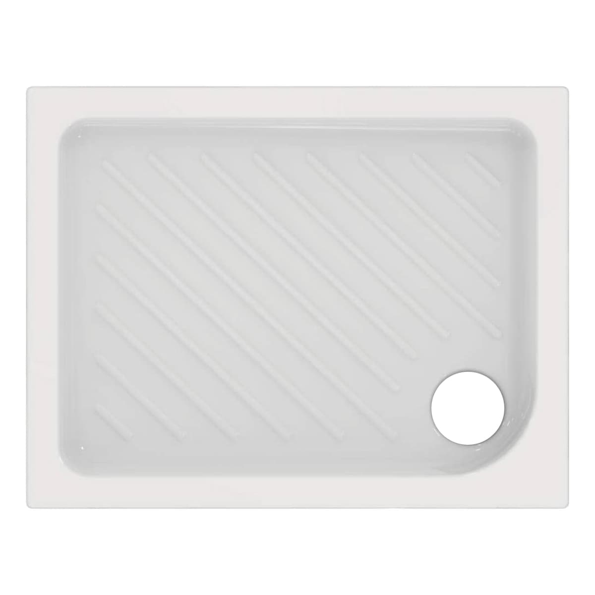 PIATTO DOCCIA RETTANGOLARE IN CERAMICA MODELLO GEMMA 2  H.7 - CM  80X100  - CEI - 2