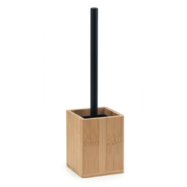 Porta Scopino WC da Appoggio Dim. Cm (Lxpxh): 10 x 10 x 36,5 Legno GDY - 2
